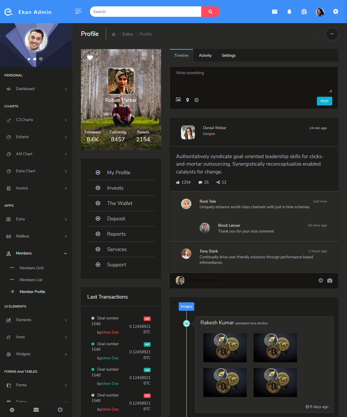 Responsive Bootstrap 4 Admin