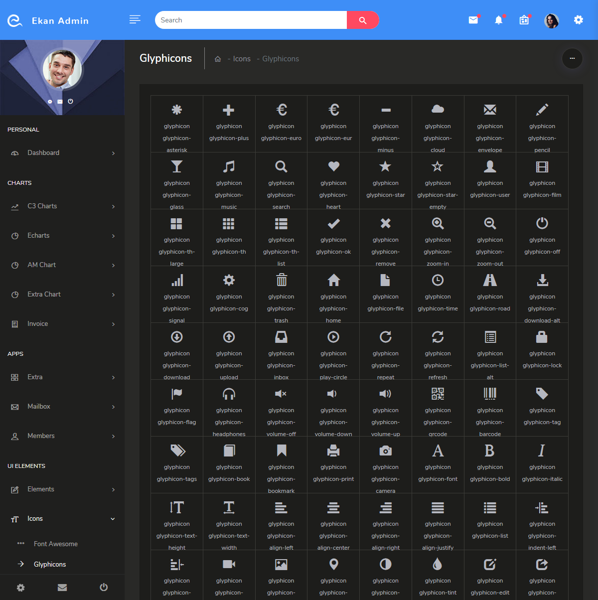Admin Dashboard Templates