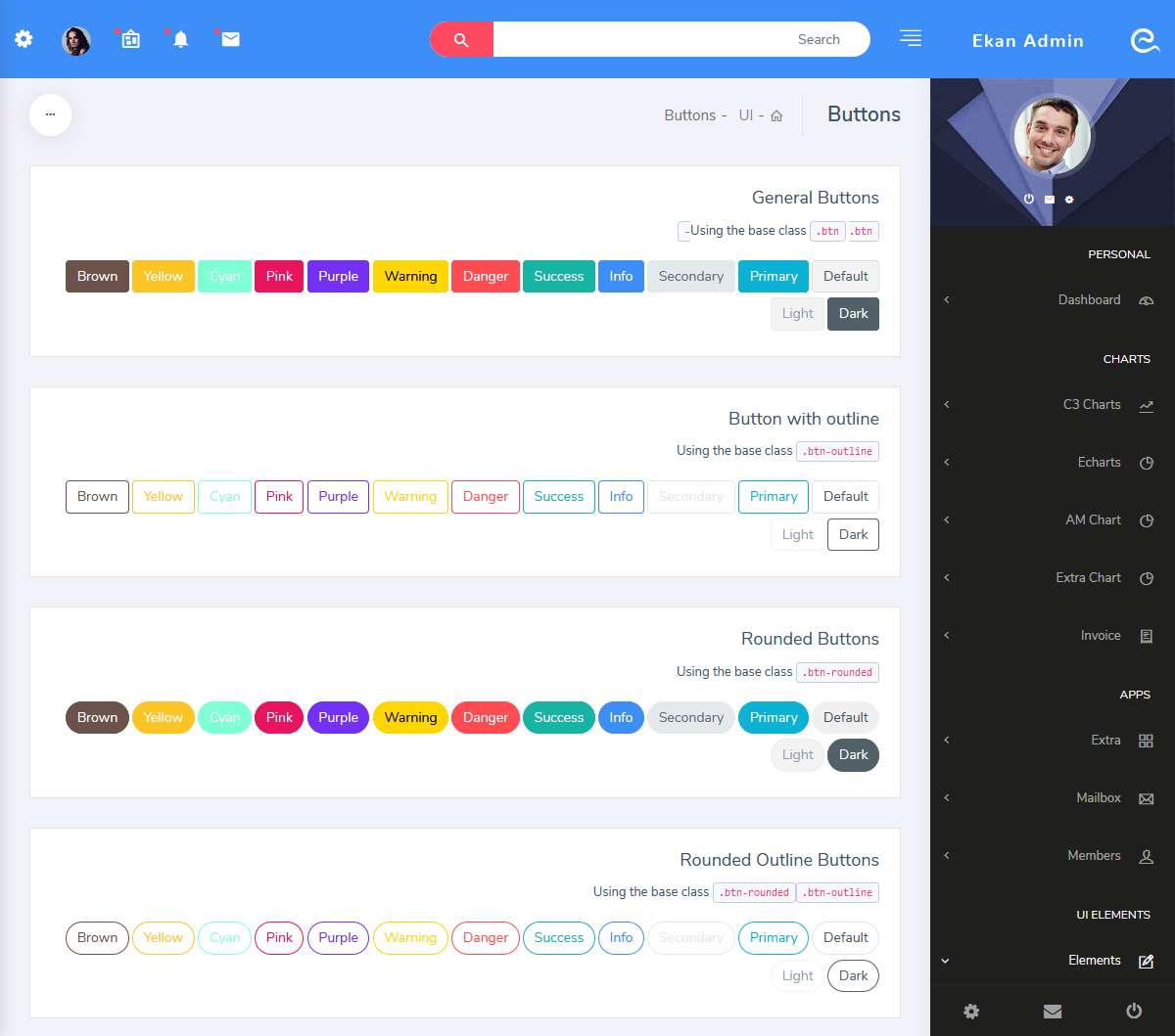 Admin Dashboard Templates