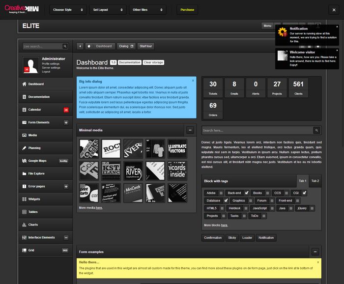 Bootstrap Admin Templates