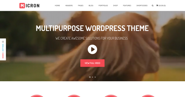 16.Micron Retina Multi-Purpose WordPress Theme