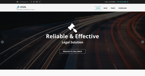 2.Legal – Free lawyer WordPress Theme