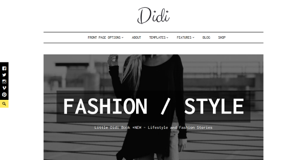 29.Didi Stylish Fashion Blogging WordPress Theme