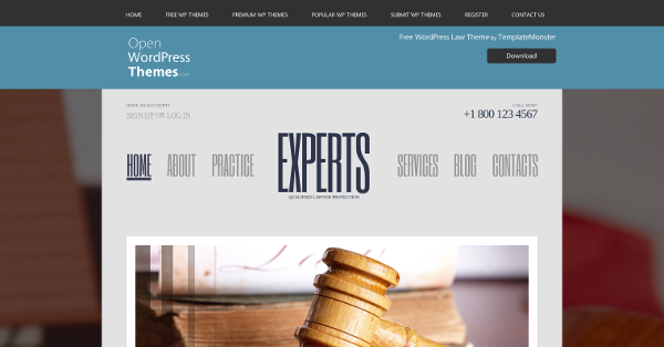 4.Free Lawyer WordPress Theme