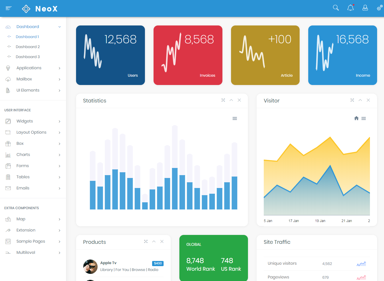 Bootstrap Admin Template