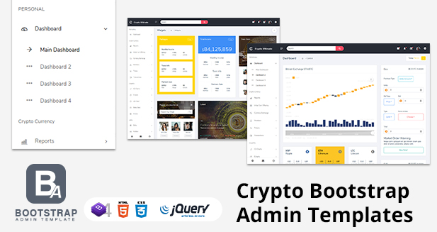 Cryptocurrency Dashboard Admin Template