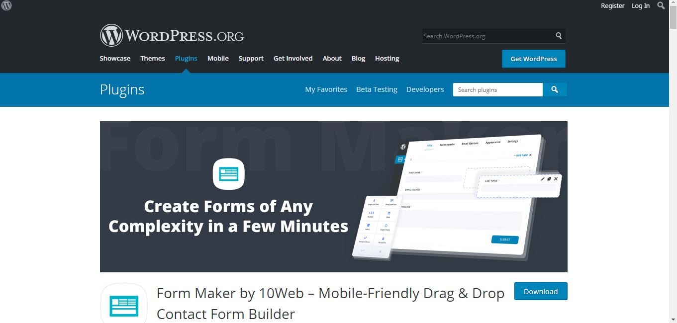 Form Maker by 10Web