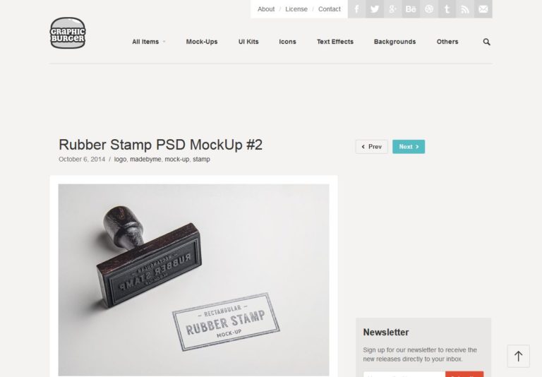 Rubber Stamp PSD MockUp