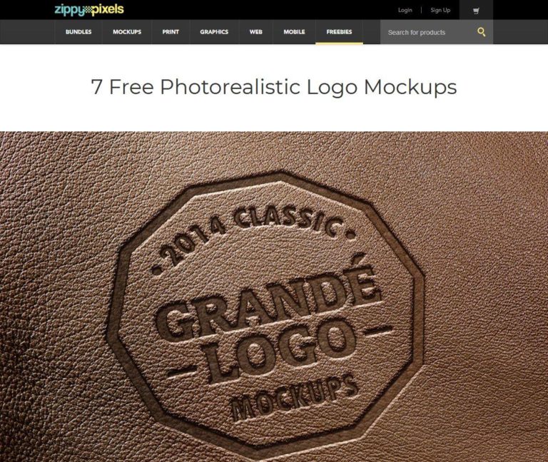 7 Free Photorealistic Logo Mockups