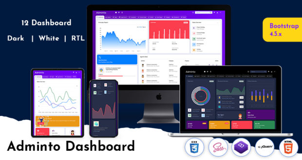 Bootstrap 4 Admin Dashboard