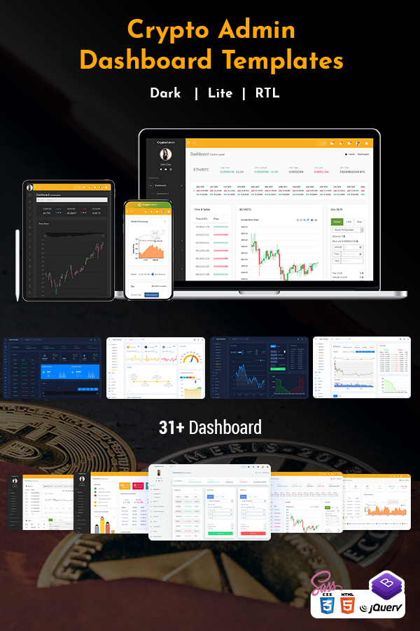 Cryptocurrency Dashboard Admin Template