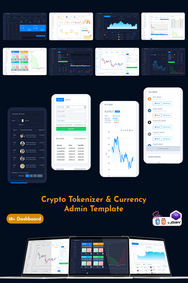 Crypto Tokenize Admin Template