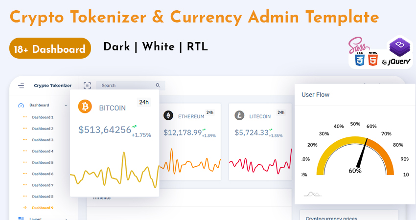 Crypto Tokenize Admin Template