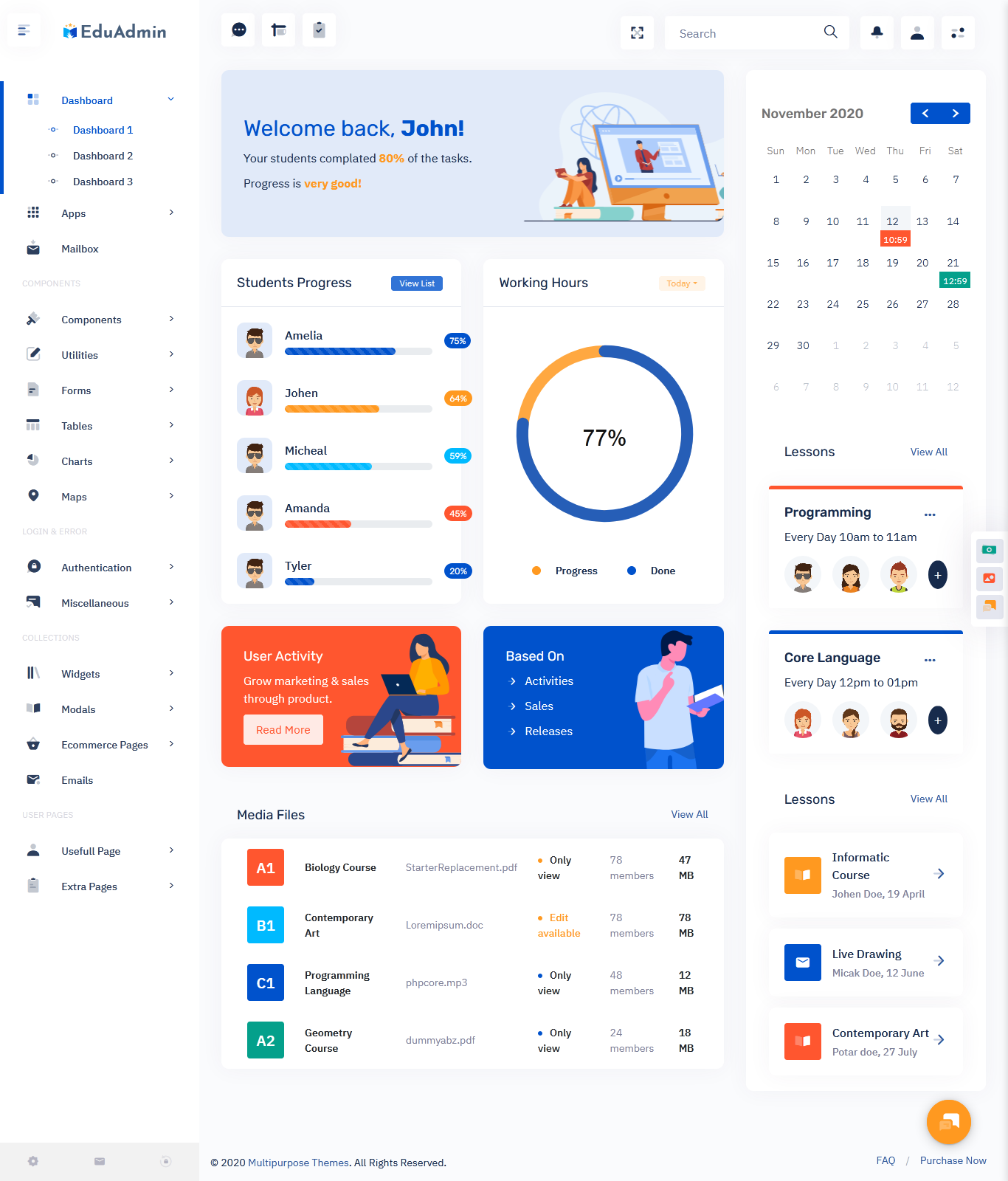 Bootstrap Admin Template