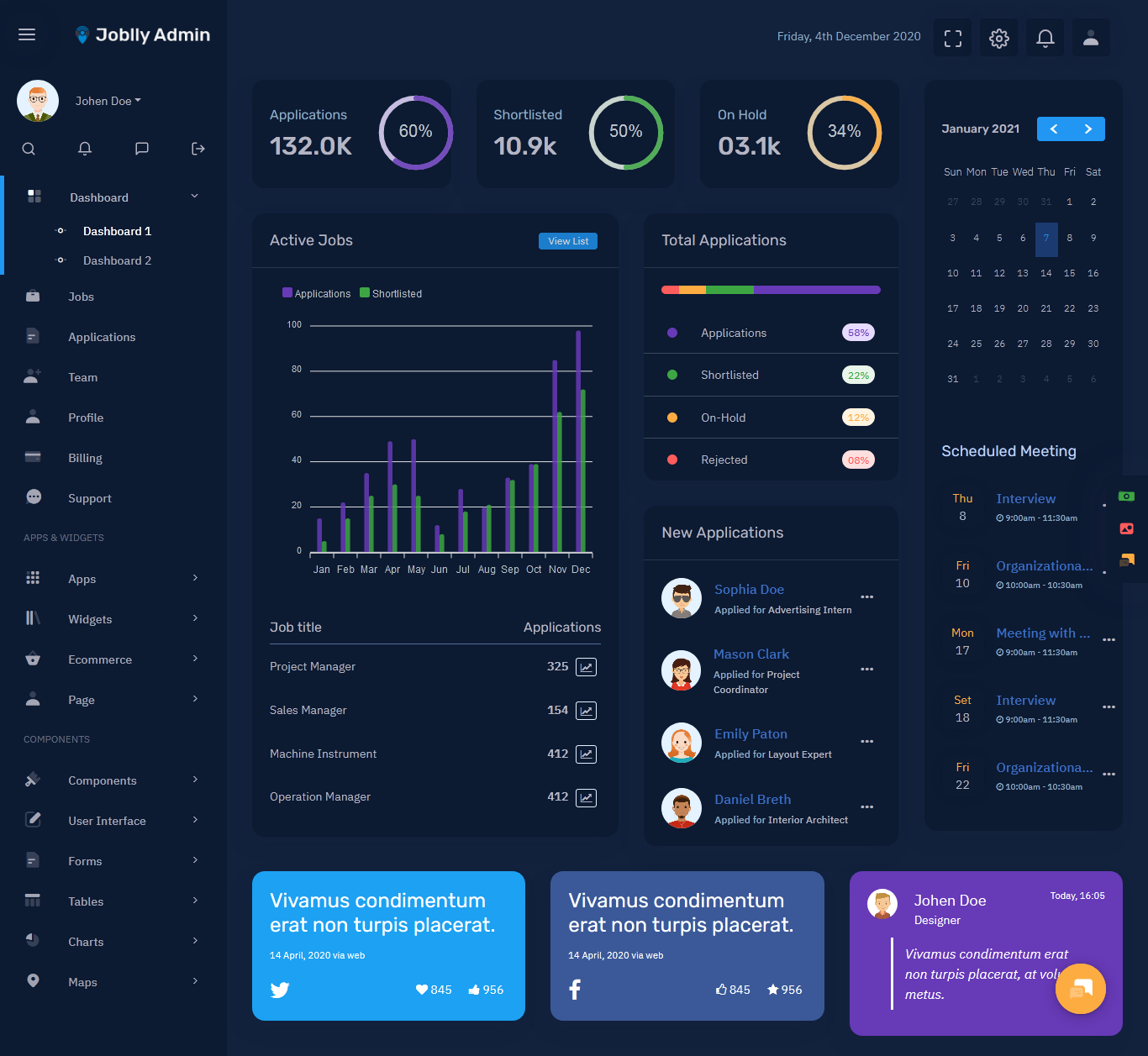 Bootstrap 5 Admin Templates