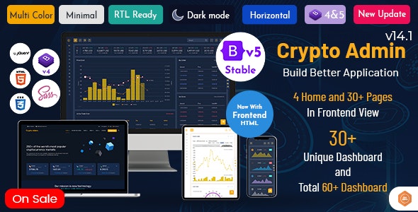 Cryptocurrency Dashboard Template